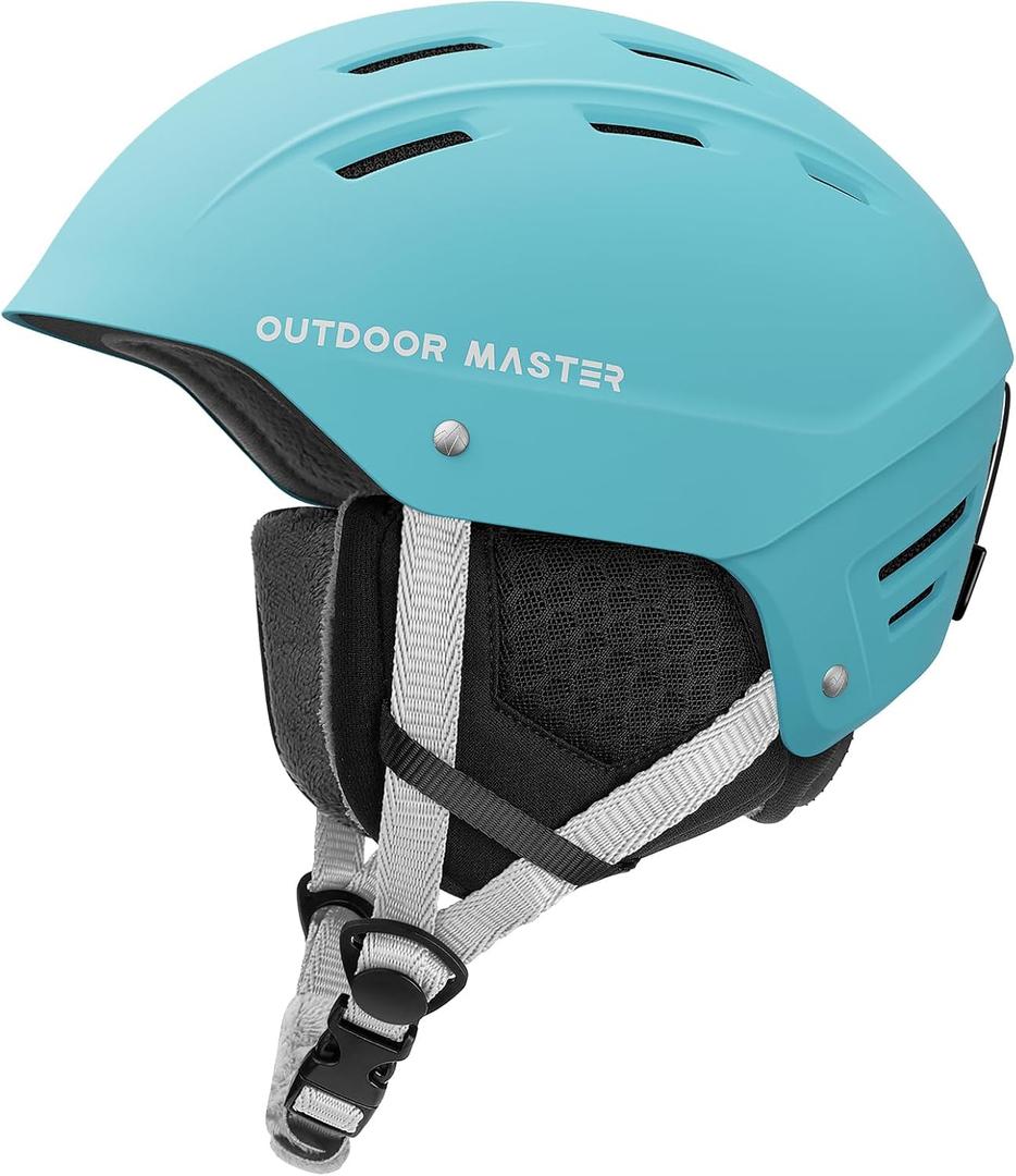OutdoorMaster Kelvin II Ski Helmet - Snow Sport Helmet Snowboard Helmet for Men Women & Youth, S, Matte Mint