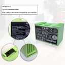 for iRobot Roomba e e5 e6 e5150 e5152 e6198 and i i3 3150 i3+ 3550 i4 4150 i4+ 4552 i6 I7 i7158 i7+ 7150 7550 i8 Plus Replacement Lithium Ion Battery ABL-D1 4624864 4INR19/65 DC 14.4V 1800MAH/26WH
