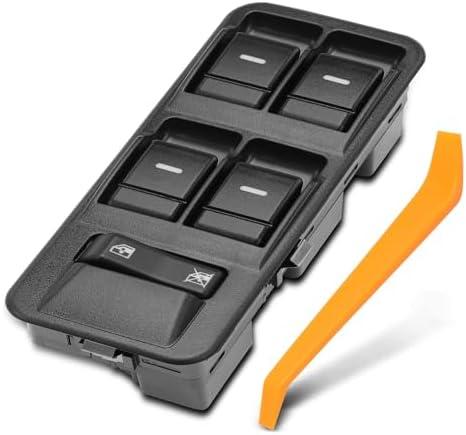 YHTAUTO Master Power Window Switch Driver Side Replacement for 2006 Range Rover Sport, 2005-2006 Land Rover LR3, 6+8+2 Pins, Window Control Switch Black