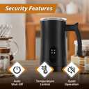 Milk Frother, 4-in-1 Coffee Frother, 350ml/11.8oz Frother Machine with Warm and Cold Foam for Latte, Cappuccino and Hot Chocolate