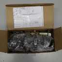 BESTTEN Keyed Entry Door Knob, Entrance Door Lock, Standard Ball, All Metal, Matte Black