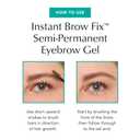 Thrive Causemetics Instant Brow Fix Semi-Permanent Eyebrow Gel, Waterproof Tinted Eye Brow Gel with Vitamin B5, Smudge-Proof, Vegan & Cruelty Free, Blanka (Taupe)