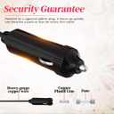 Portable Car Heater for Vehicle, 12V 100W Portable Fast Heating Defroster Automobile Windshield Fast Heaters Car Heater That Plugs into Cigarette Lighter for Car, SUV, Trucks, Round heads