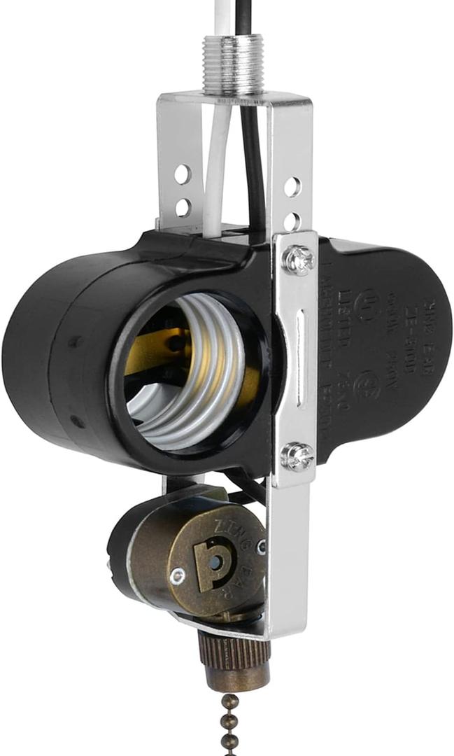 Zing Ear Ceiling Fan Light Ze-310d Replacement Parts, Fan Light Switch Pull Chain Switch For Lamp holder Socket, 660W-Antique