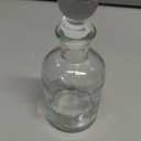 Magic Season Decorative Glass Bottle - 5 fl oz. Round Bottle (1 Set w/Glass Stopper)