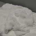 LIFEREVO Fluffy Faux Rabbit Fur Body Pillow Cover, Luxury Ivory Bubble Shaggy Plush Bed Body Pillowcase with Zipper Closure, Long 20"x54" Fuzzy Furry Pillow Case for Adults Kids Girls Teens, Beige