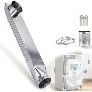 Benut UD48S 4" adjustable dryer vent Kit 26"-43", Compatible with Whirlpool and all 4" Dryer Vent Outlet, Periscope Dryer Vent for Tight Spaces, Easy Install Laundry Venting, OEM, Stainless Steel