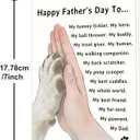 3 x IDU Fathers Day Card Gifts, Dog Dad Fathers Day Card Gift