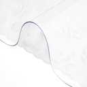 VEVOR Plastic Table Cover 42 x 78 Inch, 2 mm Thick Clear Table Protector, Rectangle Clear Desk Mat, Waterproof & Easy Cleaning for Office Dresser Night Stand