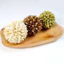 3.5inch Decorative Balls Bowl/Tray &Floral Orb/Ball with Dried Potpourri, Artificial Decorative Balls for Vase Bowl Filler Table Decor for Home,Spa,Reiki, Set of 3