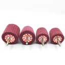 7 PCS Non Woven Abrasive Buffing Wheels Drill Attachment, Scouring Pads Wheel with 1/4" Shank for Polishing Mirror Stainless Steel Copper Aluminum Wood Wares 320 Grit