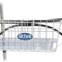 Drive Medical 10200B Walker Basket, Basket for Folding Walker with Cup Holder, White
