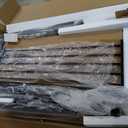 DUMOS Dining Table Set, Dining Table for 4 with Bench,Kitchen Table, Space-Saving Ideal 4-Person Set for Dining Room Kitchen Apartment Corner Grey 3 Pack