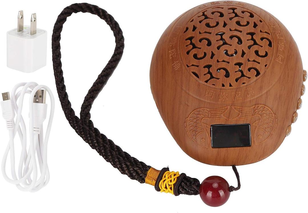 Buddhist Prayer Machine, Buddha Machine Plastic Rechargeable Scripture Play Temple Chanting Tools Buddha Music Player
