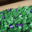 Sumery Expandable Fence Privacy Screen for Balcony Patio Outdoor,Decorative Faux Ivy Fencing Panel,Artificial Hedges (Single Sided Leaves) (1, Purple Flowers)