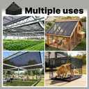ColourTree 50% Black Shade Cloth, 16FT x 20FT Mesh Tarp, UV Resistant Netting with Upgrade Grommets for Plant Cover, Greenhouse, Chicken Coop, Barn, Kennel, Garden