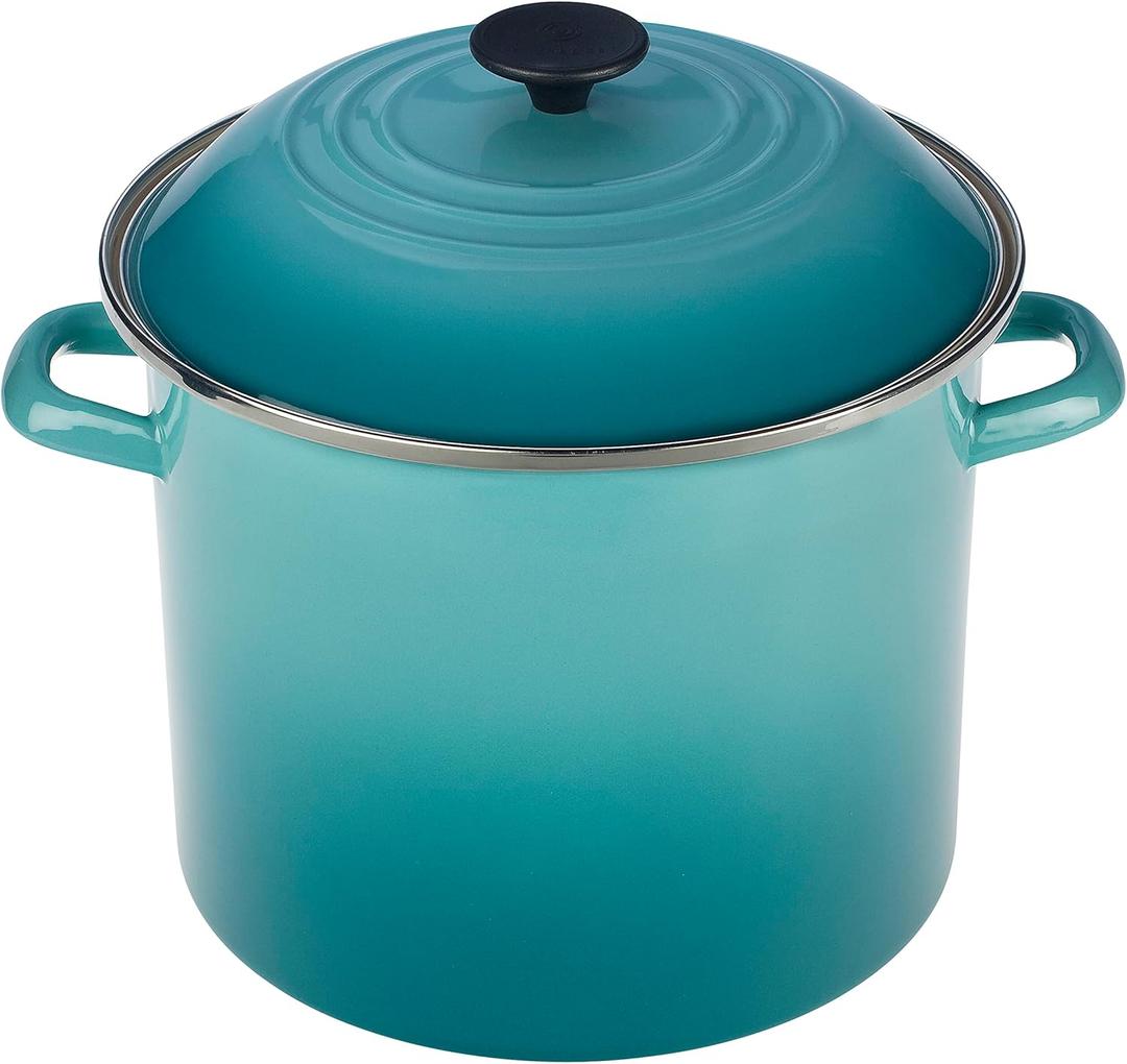 Le Creuset Enamel On Steel Stockpot, 8 qt., Caribbean