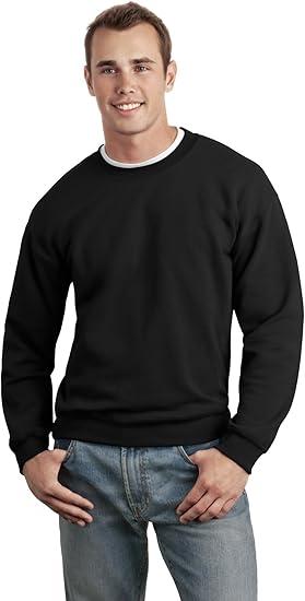 Gildan Crewneck, Black, XL