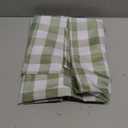 Veblandy Checkered Tablecloth Rectangle Waterproof Gingham Table Cloth Washable Buffalo Plaid Table Cover Wrinkle Free for Kitchen, Dining and Outdoor Picnic, 52 x 70 Inch, Sage Green and White