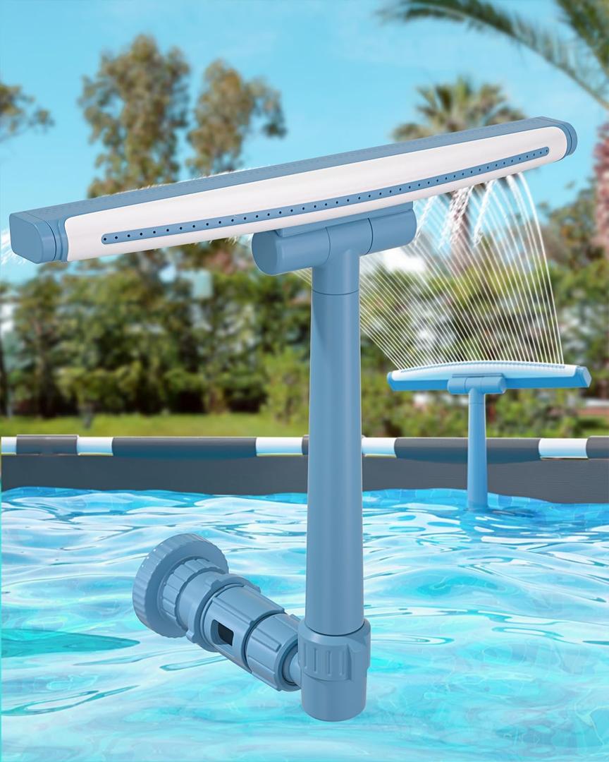 2025 Upgrade Height Pool Fountain for Above Gound and Inground Pools, Adjustable Pool Sprinkler Fountain, Whale Tail Pool Waterfall, Cooling & Relaxation Swimming Pool Accessories
