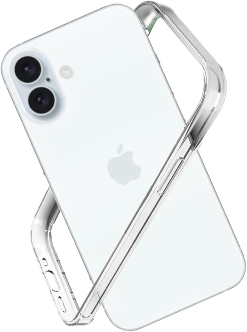 for iPhone 17 Bumper Case Clear, Slim Fit No Back Design Soft TPU Bumper Frame Excellent Heat Dissipation Compatible with MagSafe 4 Corners Raised Shockproof (Clear)