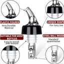 Automatic Measured Bottle Pourer - Quick Shot Spirit Measure Pourer Drinks Wine Cocktail Dispenser Home Bar Tools