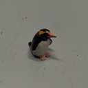 WitnyStore Tiny 1" Standing Rockhopper Penguin Figurine - Miniature Hand Made Ceramic Aquatic Flightless Marine Bird Antarctic Polar Animals Porcelain Decorative Collectible Figurines Dcor Gifts
