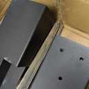 Fence Post Anchor 4''x4'', Heavy Duty Metal Fence Post Anchor Ground Spike 36''x4''x4'' for Fence, Mailbox, Bird feeder, Decking, Banner, with The Black Powder Coating Cover on The Surface (Set 4)