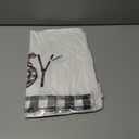 Artoid Mode Black White Buffalo Plaid Xmas Trees Joy Christmas Kitchen Towels Dish Towels, 18x26 Inch Seasonal Winter Decoration Hand Towels Set of 2