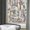 Artscape Mesa 24 x 36 Inch Window Film, Made in USA – Provides Privacy, Non-Adhesive, Colorful Stained Glass Pattern, UV Protection, Easy to Apply and Removable