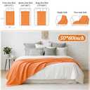 Kinlop 40 Packs Throw Blanket Bulk 60 x 50 Inch Fleece Throw Soft Blankets Warm Cozy Lightweight Plush Blanket for Bed Couch Sofa Pet Office Wedding Gifts Travel Camping (Earth Color)