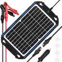SUNER POWER Waterproof 12W 12V Solar Battery Charger & Maintainer Pro, Built-in UltraSmart MPPT Charge Controller, 12 Volt Solar Panel Trickle Charging Kits for Car Automotive Boat Marine RV Trailer