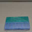 Large Pill Organizer 2 Pack, Easy-Open Weekly Pill Organizer, XL Daily Pill Organizers, 7 Day Medicine Pill Organziers, Medicine Box 7 Day for Large Vitamin Supplements ( Blue+Cyan)