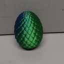 TBOLINE 12" 3D Printed Dragon Egg, Prefilled Easter Eggs Basket Stuffers, Cool Articulated Easter Dragon Gifts Toys, 3D Printer Animals Fidget Dinosaur Toys for Boys Kids Teen 5-7 4-6 8-12 (Laser Green)