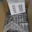 Jakyitvi 4-Tier Extra Height Stackable Closet Organizer  Foldable Storage Bins for Sweaters, Jeans, and Clothes  Sturdy Iron Mesh Shelves for Neat and Efficient Closet Storage  Black