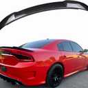 Dodge Charger Spoiler Rear Trunk Spoiler Compatible with 2015-2023 Charger RT SXT SRT SE, Hellcat Style Carbon Fiber Style Rear Spoiler Wing