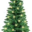 3 Feet Green Christmas Tree with Lights, 8 Modes Timer 50 Warm White Lights Battery Operated Small Artifical Full Christmas Tree for Indoor Home Tabletop Office Xmas Holiday Decorations