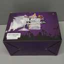 Spider Webs Halloween Decorations Outdoor 290 LED Halloween Spider Web Lights Decoration with 78.7" Large Spider & 3.53 oz Stretch Cobweb 23 Ft Giant Lighted Web with 8 Modes (Purple & Orange)