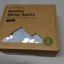 2-Pack Organic Baby Sleep Sacks, 100% Cotton - Soft & Breathable 0.5TOG Baby Wearable Blanket, Toddler Sleeping Sack 0-6 Months, Easy to Wear Transitional Swaddles for Newborns, Infants (Glacier, S)