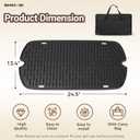 Griddle for Weber Traveler Grill 9010001 9020001 9030001, 7034 Cast Iron Griddle Insert Replacement Parts for Weber Traveler Portable Grill 9013001 9011701 Flat Top Griddle Accessories with Carry Bag