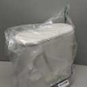 IEEK 12 Liter Rectangular Plastic Trash Can with Press Top Lid,White Modern Wastebasket Thin Trash Cans,3.2 Gallon Garbage Container Bin for Bathroom,Bedroom,Kitchen,Office and Powder Room