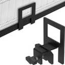 Non Slip Mattress Gaskets, 6 pcs Mattress Gaskets for Metal Bed Frame, Anti-Slip Holder in Place Gripper, Easy to Installation Metal Pad Gripper, Black (Regular)