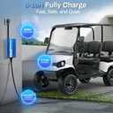 12 Amp 36 Volt Golf Cart Battery Charger for Yamaha EZGO (Lead-Acid) Club Car,12 Amp Smart Charger with Trickle Charge,Crowfoot Plug,36 Volt Golf cart Charger