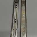 Drawer Slides 12 Inch Ball Bearing Full Extension 3 Section Slide Track Mounting Drawer Runners Slider for Cabinet Home Furniture (Silver 12 Inch)