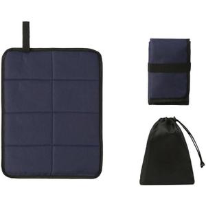 Portable Lightweight Mini Waterproof Folding Mat, Sitting Pad for Outdoor Activities, Suitable for Stadiums, Camping, Field Comfort Pad, Navy Blue