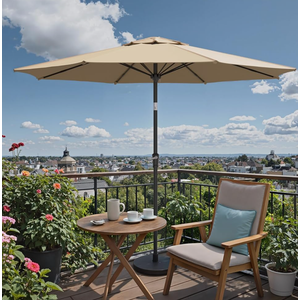 Patio Umbrellas, Pool Umbrella, Outdoor Umbrella with Push Button Tilt/Crank, Deck Umbrellas, Market Umbrela Table for Backyard, Deck, Garden, Pool