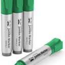 Mr. Pen- Jumbo Permanent Markers, 4 Pack, Green, Chisel Tip, Large, Huge Poster Markers
