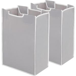 STORAGE MANIAC 2 Pack Laundry Sorter Replacement Bags, No Hangers, Laundry Hamper Cart Removable Replacement Bags, Laundry Storage Organizer Replacement Bags, Gray