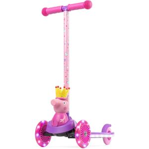 Voyager - Self-Balancing Toddler Kick Scooter, 3-Wheel Scooter with Light-Up Wheels, Extra Wide Deck, Foot Brake, Lean-to-Steer Design, 75 lb Limit, Ages 3+
