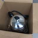 Farberware Electric Coffee Percolator, FCP240, Stainless Steel Basket, Automatic Keep Warm, No-Drip Spout, 4 Cup, Black/Silver